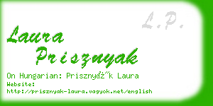 laura prisznyak business card